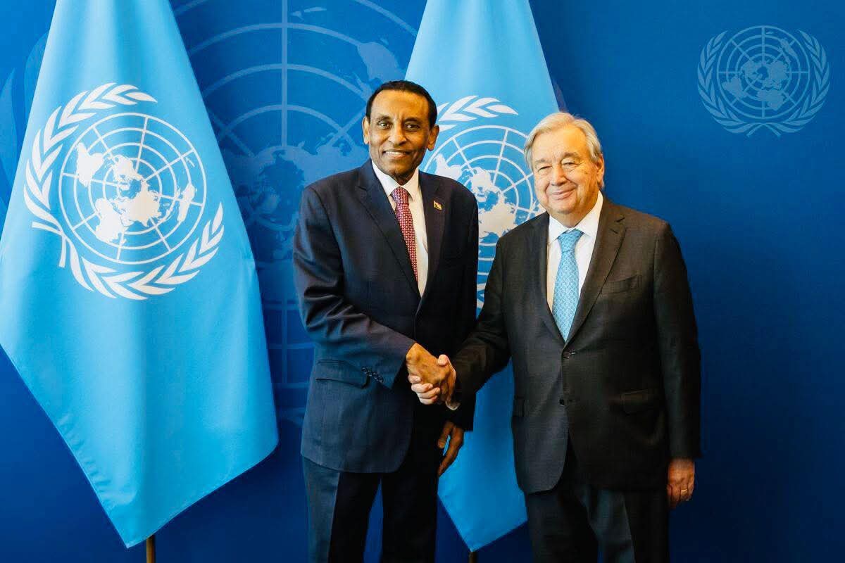 الأمين العام للأمم المتحدة يستقبل رئيس الوزراء السوداني بمقر المنظمة في نيويورك