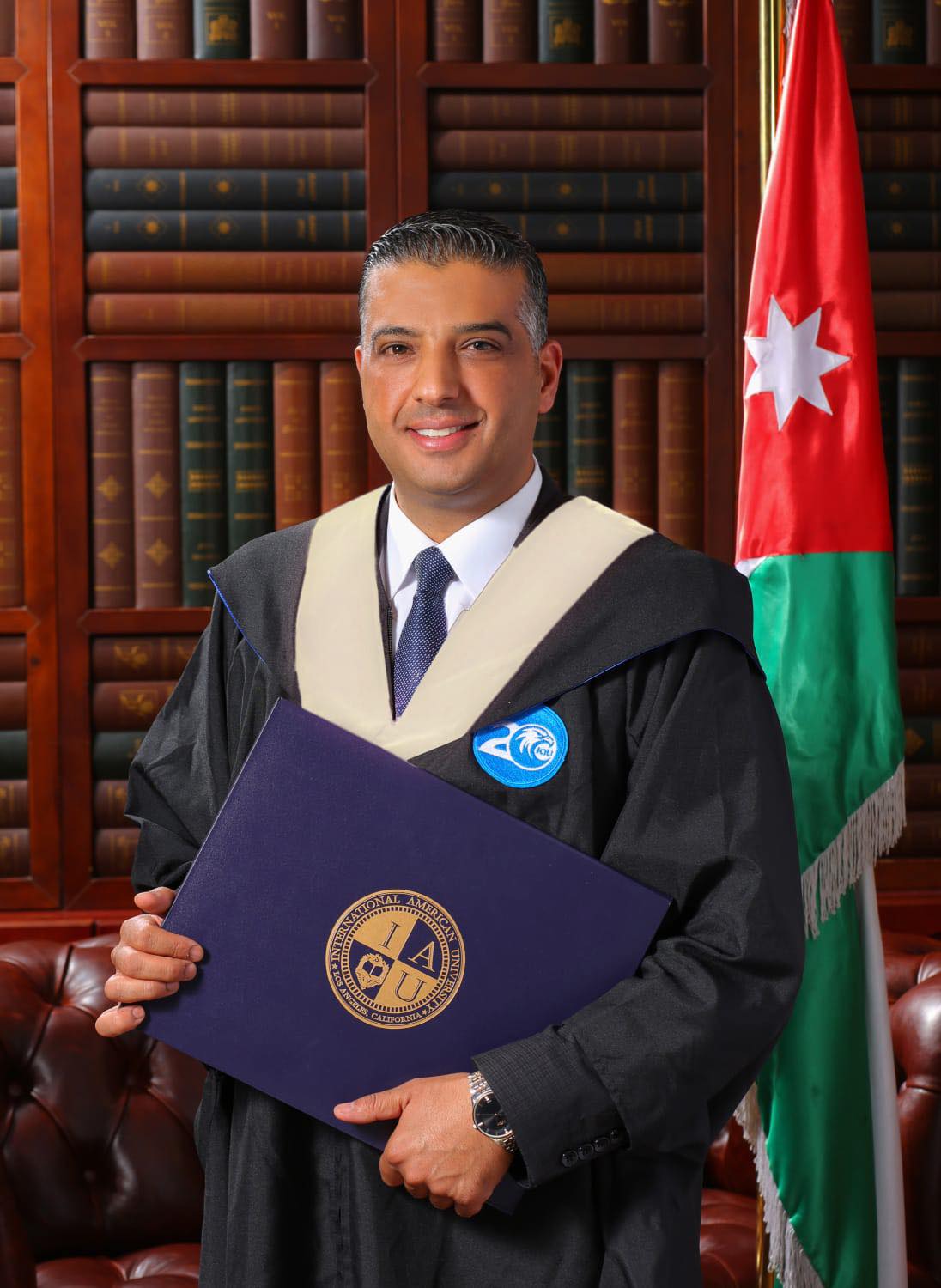 خالد عطالله الحماد يحصل على شهادة الدكتوراه من الجامعة الأمريكية