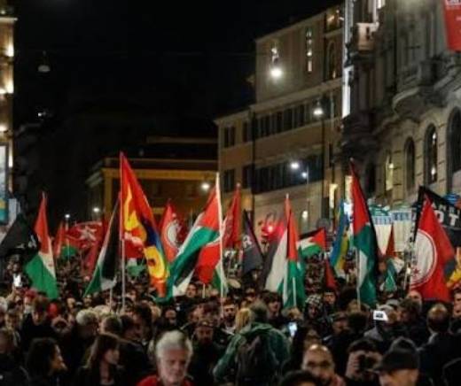 إيطاليا: مظاهرات حاشدة وإضراب عام احتجاجا على اعتراض إسرائيل لأسطول الصمود