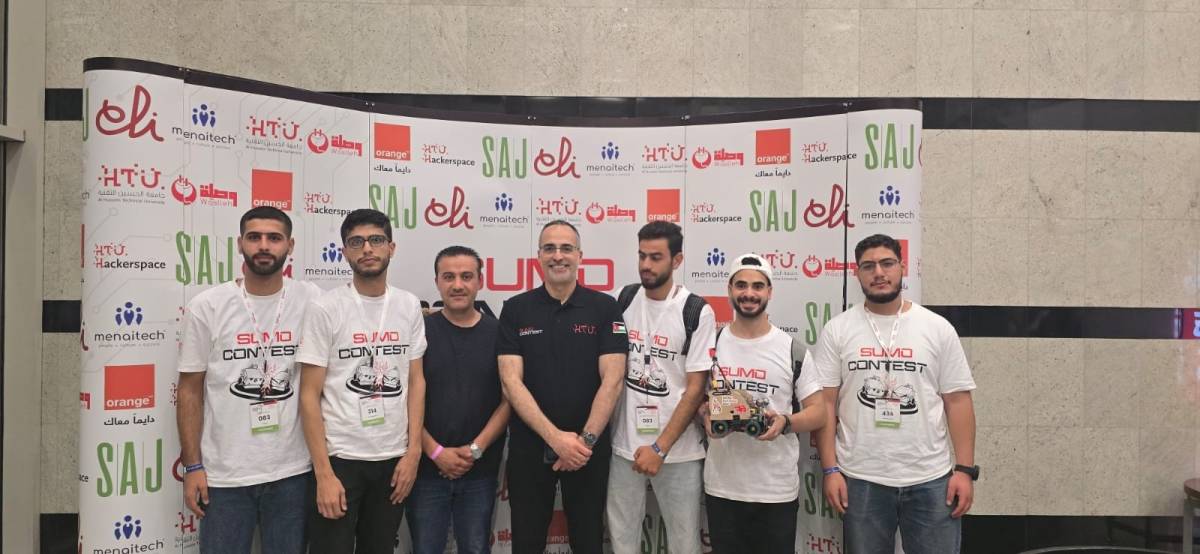 جامعة الزرقاء تحقق إنجازاً متميزاً في المسابقة الوطنية للسومو روبوت