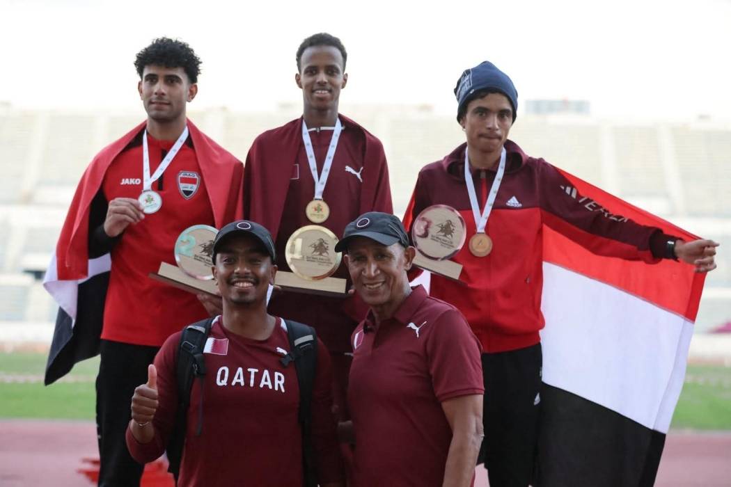 المنتخب القطري يحرز 4 ميداليات ذهبية وفضيتين في افتتاح بطولة غرب آسيا لألعاب القوى