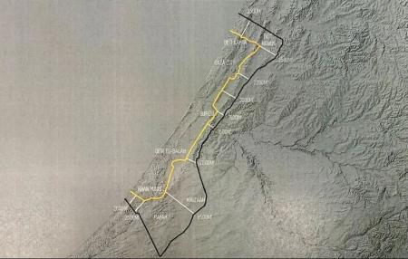 ما هو خط الانسحاب الأولي من غزة .. خريطة ترامب توضح