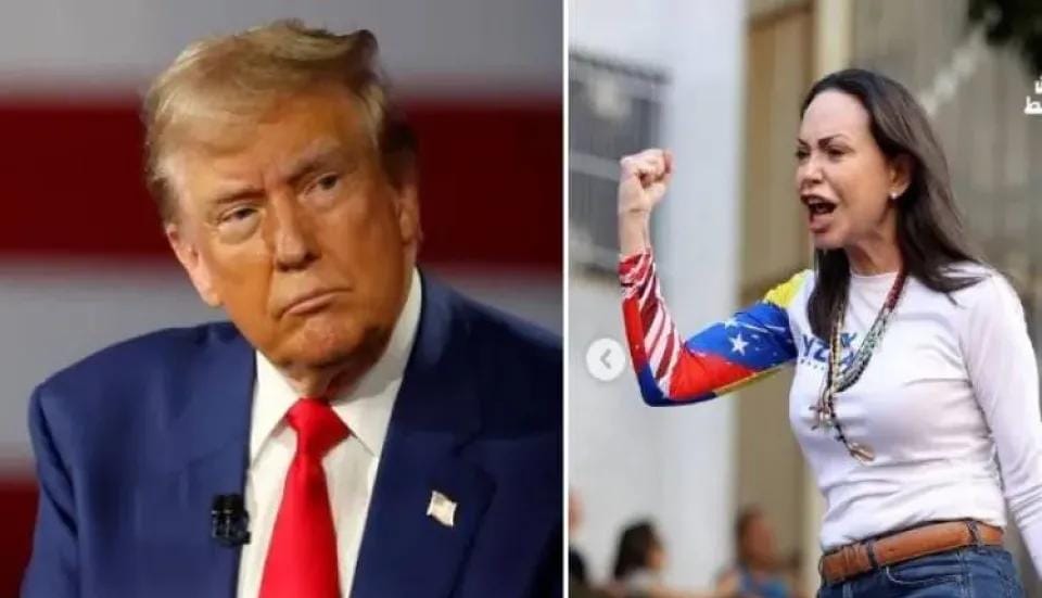 مفاجأة.. الفائزة بجائزة نوبل للسلام تُهدي الجائزة للرئيس الأمريكي ترمب