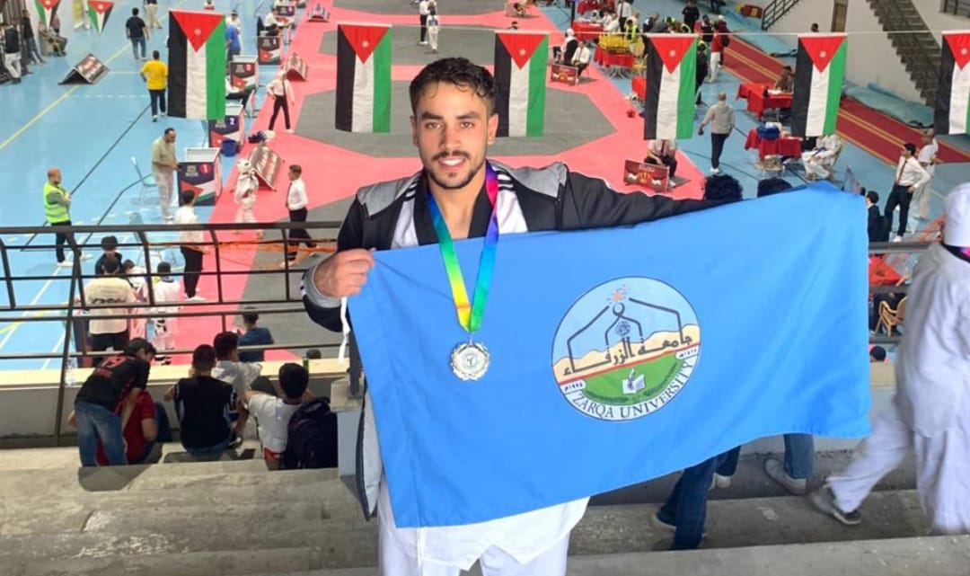 جامعة الزرقاء تتألق وتحصد المركز الثاني في بطولة الشلول للتايكواندو