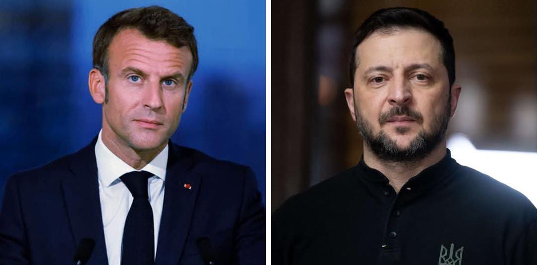 الرئيس الأوكراني يطلب من نظيره الفرنسي أنظمة دفاع جوي وصواريخ