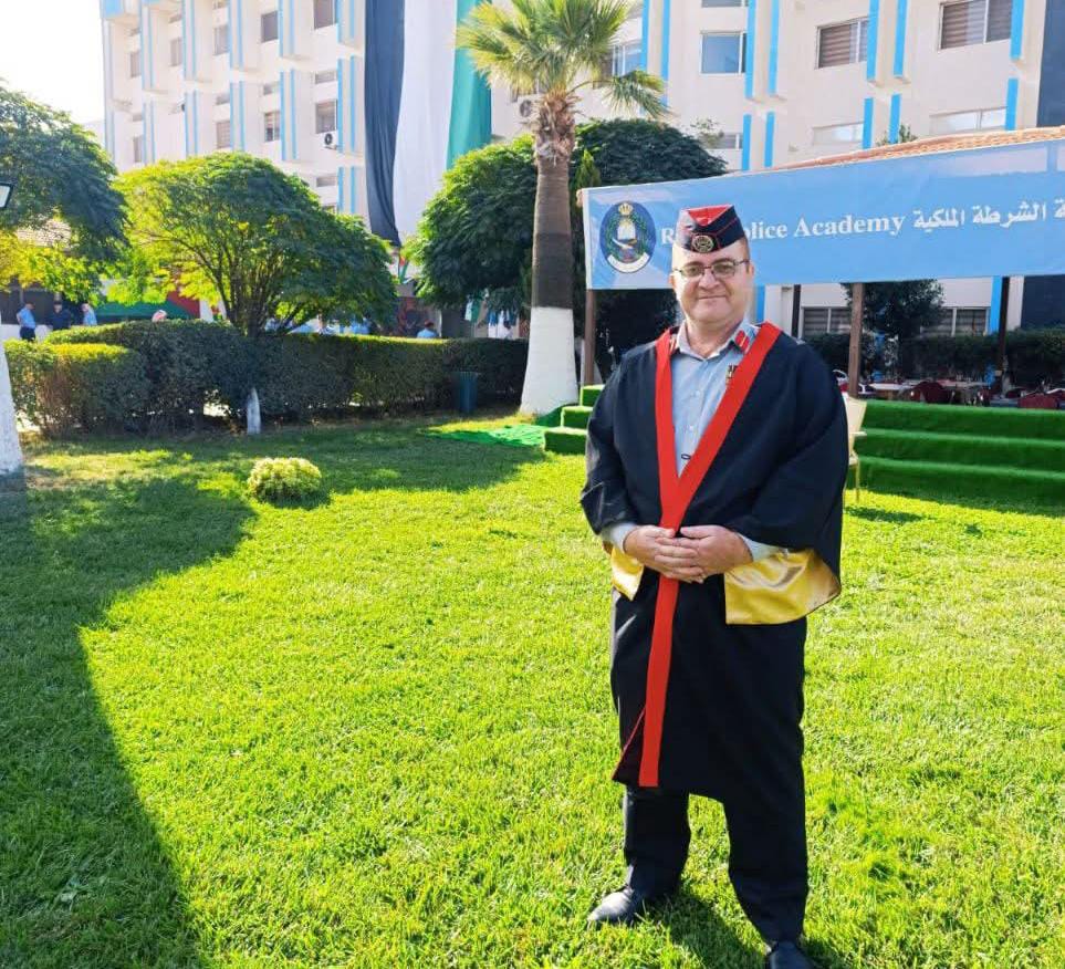 أكاديمية الأمير الحسين للحماية المدنية تهنئ نائب العميد العقيد نذير المقدادي