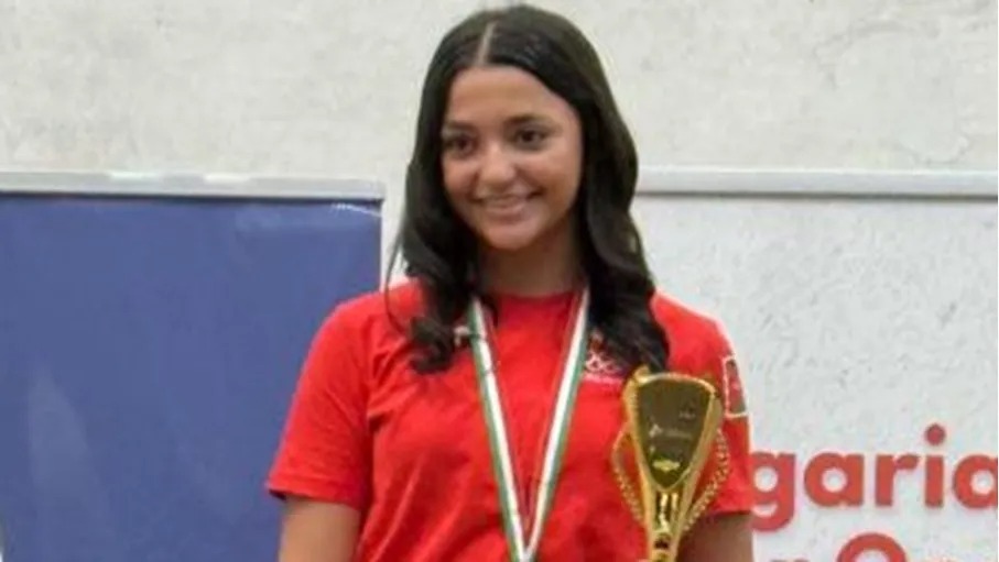 لاعبة منتخب السكواش جنا التلاوي تحرز ذهبية بطولة المجر