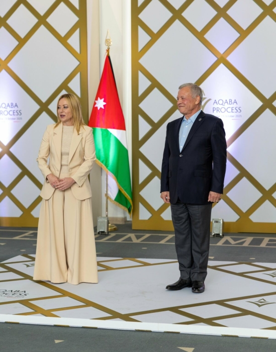 الملك ورئيسة وزراء إيطاليا يترأسان جولة جديدة من مبادرة “اجتماعات العقبة”