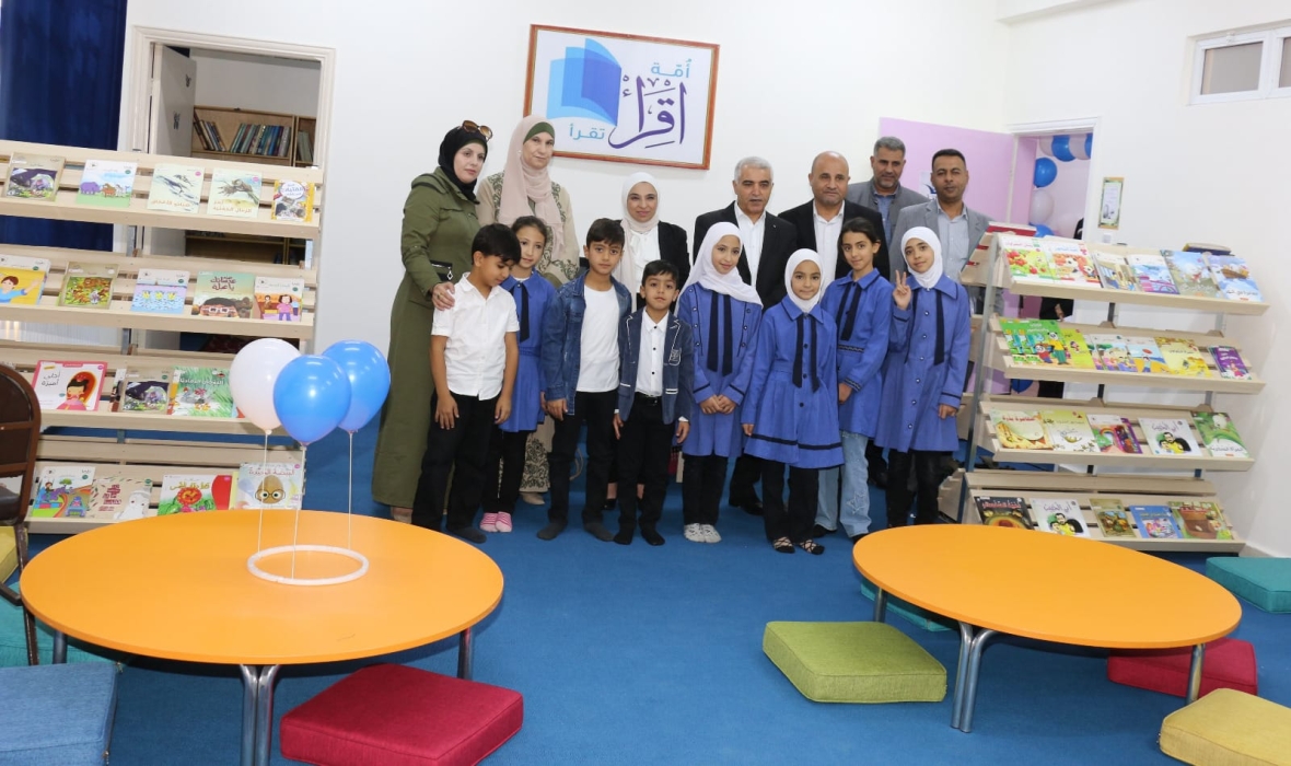 محافظ معان ومدير التربية يفتتحان مكتبة جديدةفي تربية معان ضمن برنامج اقرأ