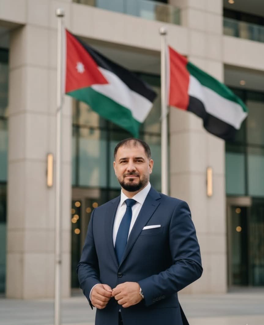 ممدوح عزّت البري يبارك لفضل ذيب البري ثقة حكومة دبي بتعيينه رئيسًا للنادي الأردني