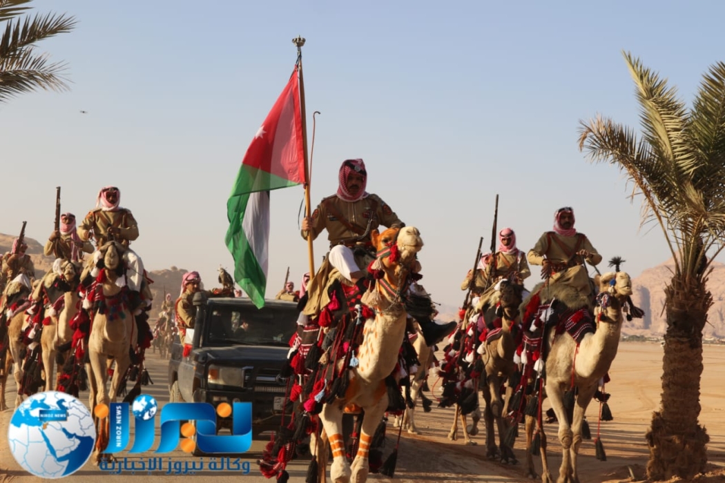 استقبال مميز من وحدة الهجانة الأردنية لولي العهد في نهائيات مهرجان الهجن والشعر النبطي 2025