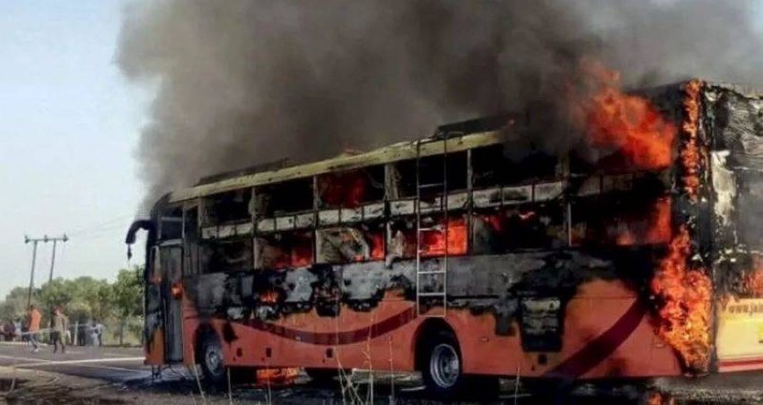 الهند.. مصرع (20) جراء حريق نجم عن حادث سير