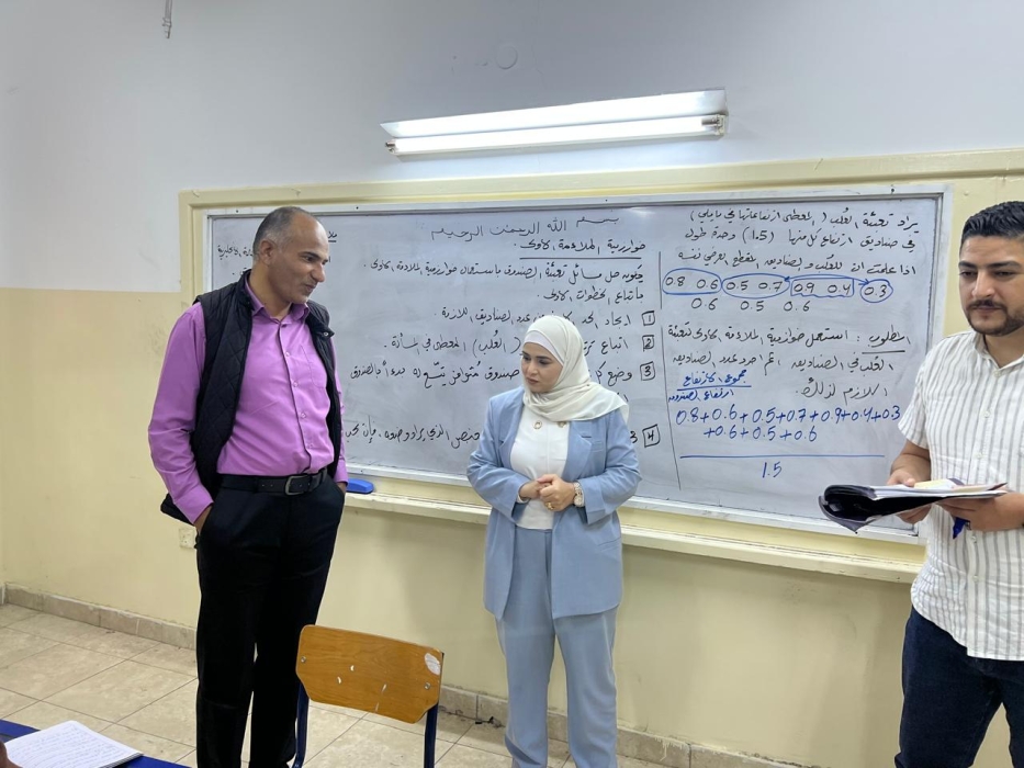 الخريشا تتابع دوام طلبة الثانوية العامة _المسار الأكاديمي في مدرسة ناعور الثانوية للبنين