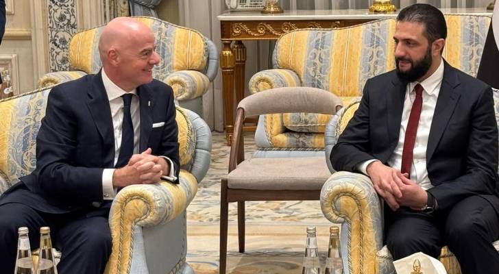 إنفانتينو بعد لقائه الرئيس الشرع: كرة القدم قادرة على توحيد السوريين وبناء الأمل