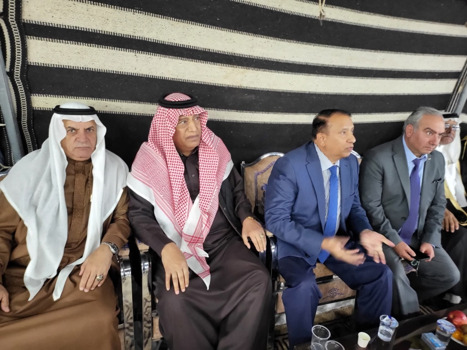 الباشا الحواتمة في ضيافة الوجيه قدر الحويان وإخوانه في الذهيبة – لواء ذيبان...صور