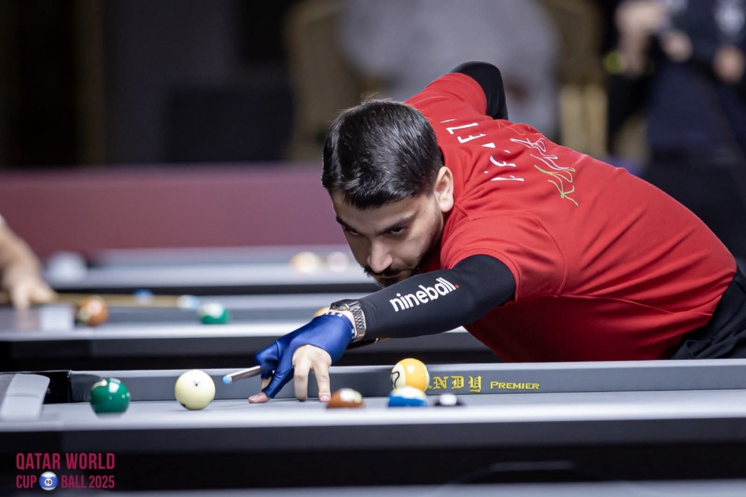 اكتمال عقد المتأهلين إلى ثمن نهائي بطولة العالم للبليارد 10 كرات بالدوحة