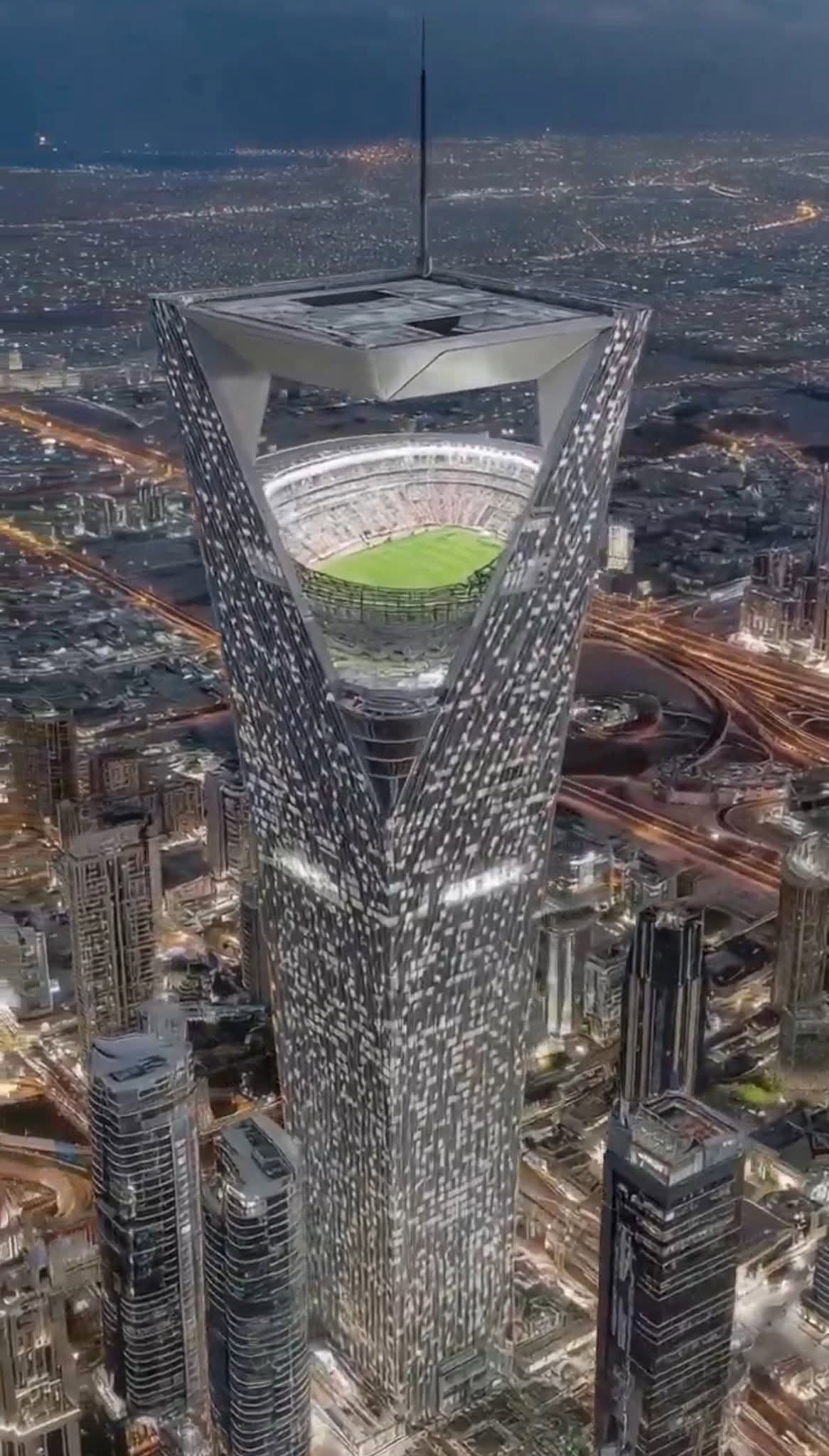 السعودية تكشف عن ملعب كرة القدم المعلّق في السماء بارتفاع 350 متراً
