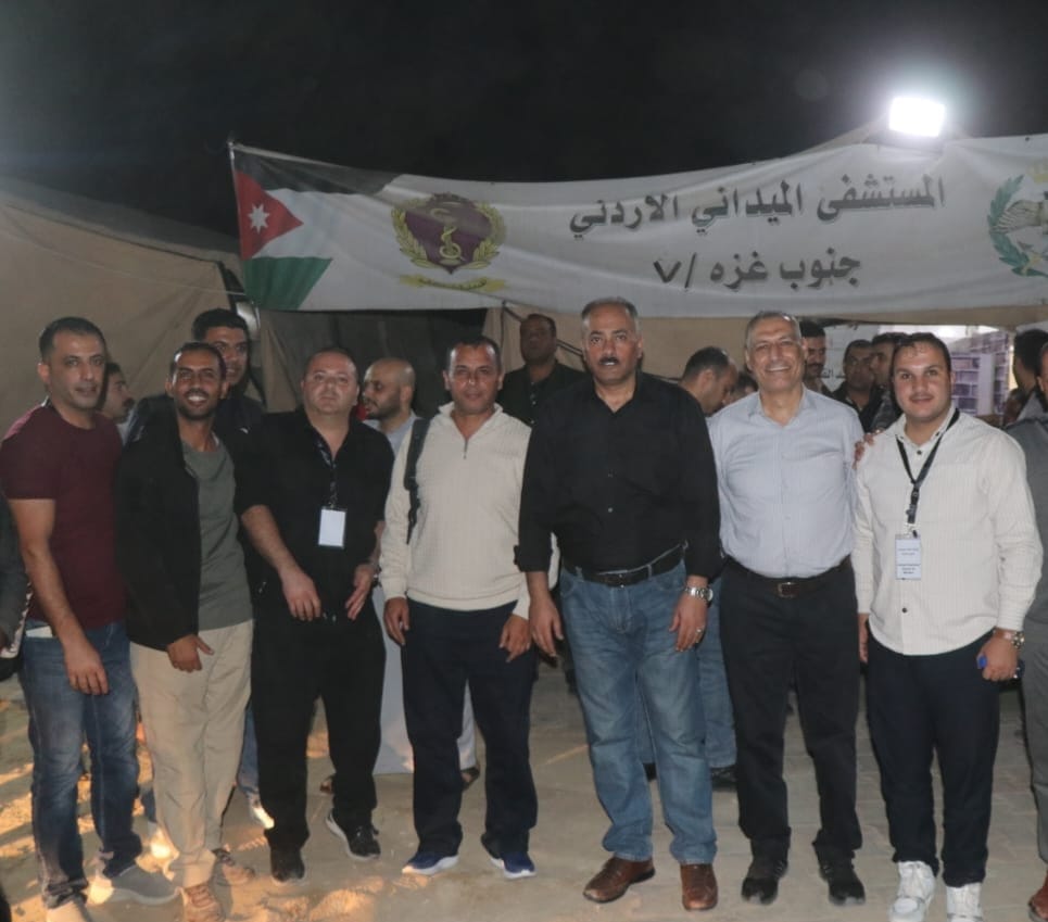 وصول طواقم المستشفى الميداني الأردني جنوب غزة8