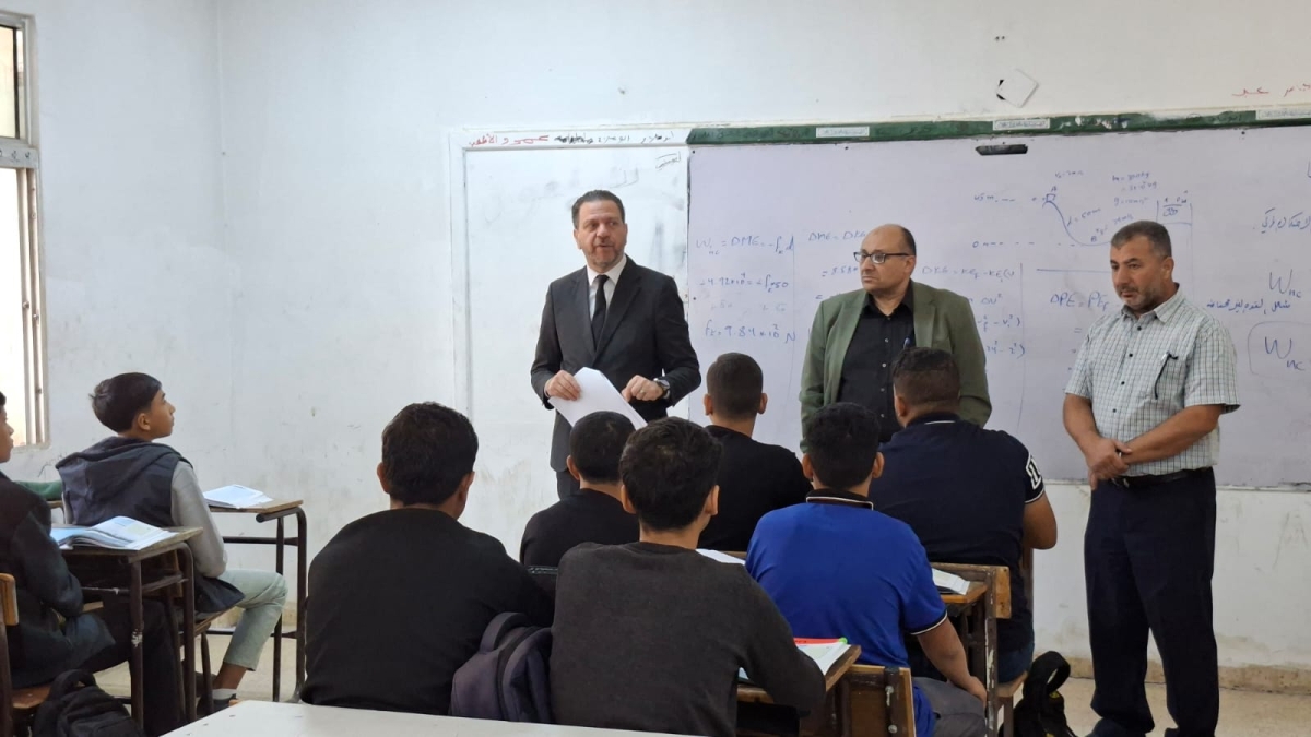 مدير تربية جرش يتفقد مدرستي المجدل الأساسية وجرار النعمان القدوة
