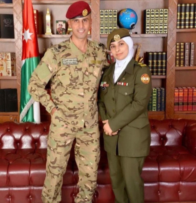 الجبور تهنئ الملازم  يوسف وإيمان الحسينات بمناسبة الترفيع