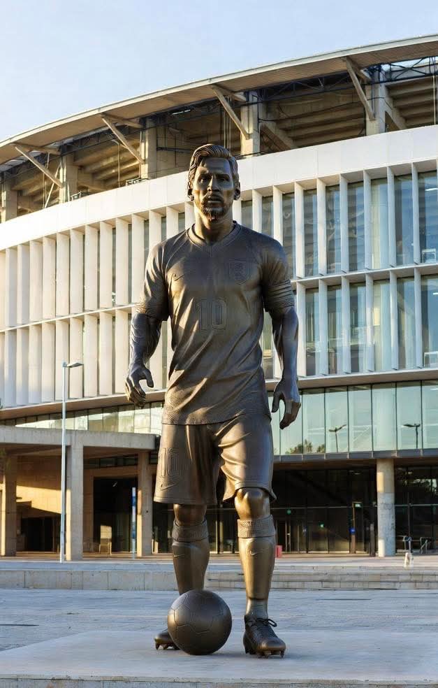 برشلونة يكرّم ميسي بتمثال في ملعب كامب نو الجديد