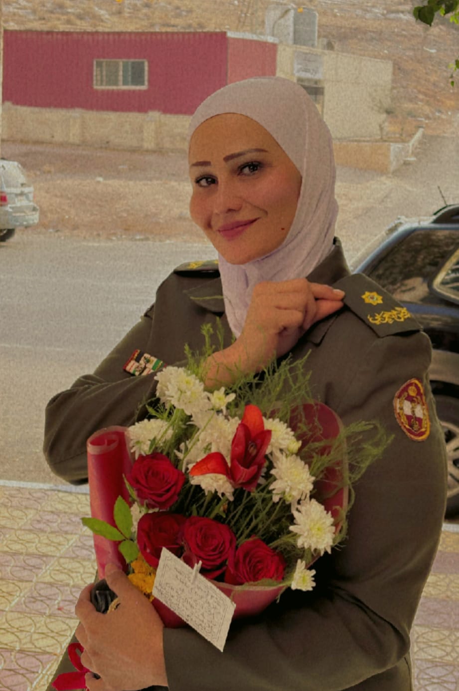 بمناسبة الترفيع إلى ملازم... ألف مبروك آيات فايز البرماوي.