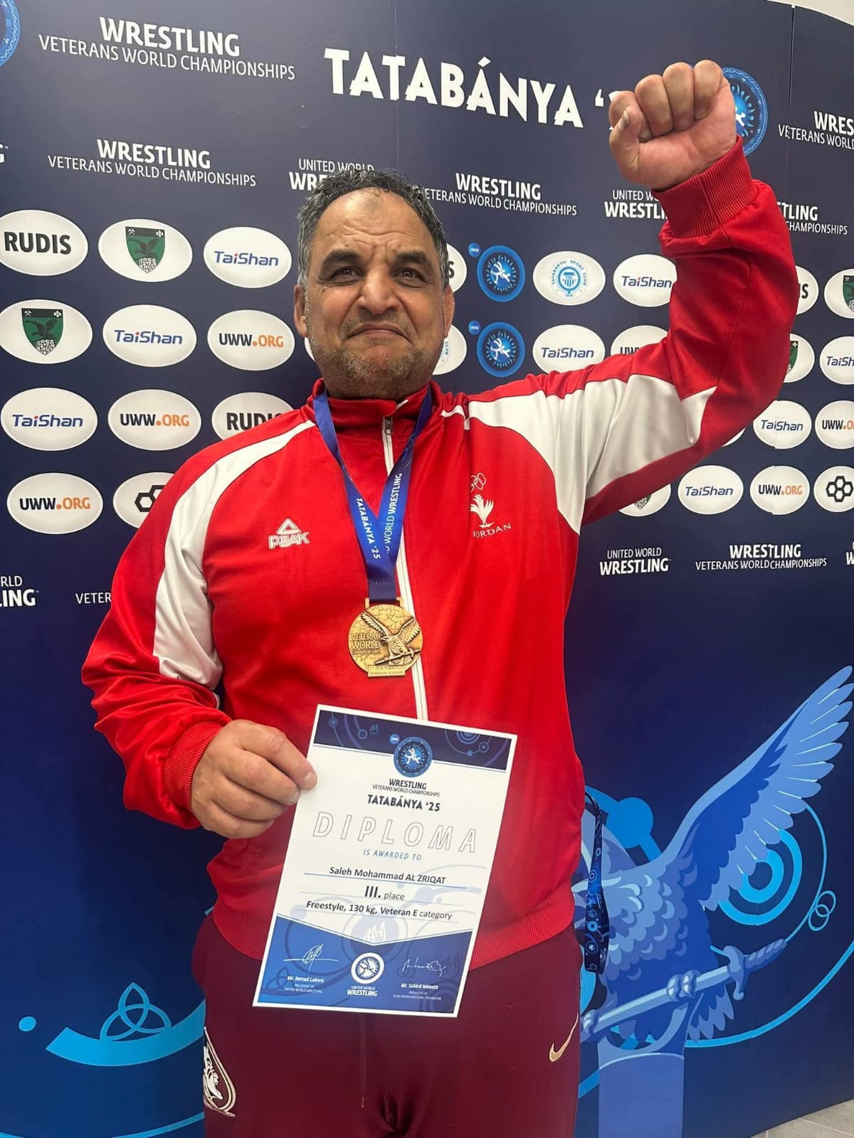 الزريقات يرفع راية الأردن ببرونزية عالمية تاريخية في هنغاريا