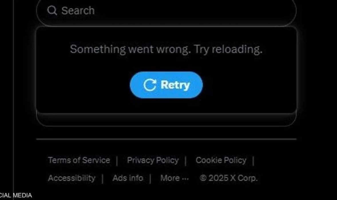 عطل عالمي يضرب منصة (إكس)