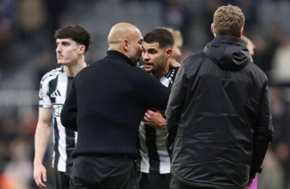 توتّر حاد بين غوارديولا وخولينتون بعد سقوط السيتي امام نيوكاسل