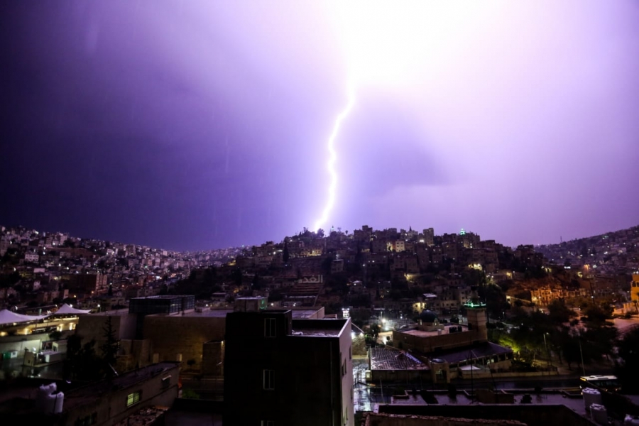 الأردن .. تفاصيل حالة عدم الاستقرار الجوي الثلاثاء