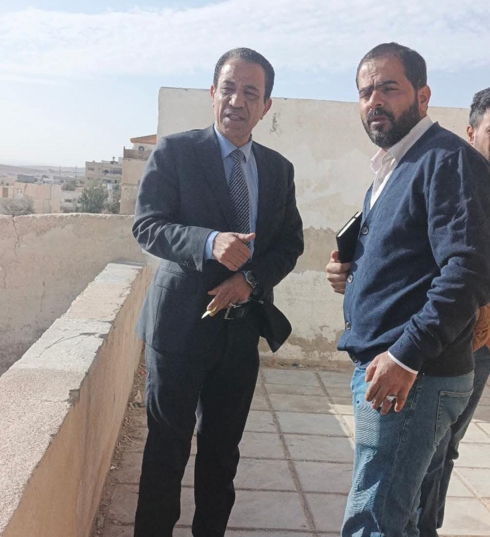 مدير تربية الموقر يتابع سير العملية التعليمية في مدرسة الذهيبة الغربية الثانوية للبنين