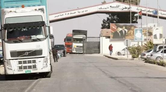 التبادل التجاري بين الأردن وسورية يقفز 215