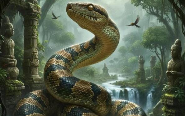 طوله 15 متراً.. ثعبان عملاق في الهند يعيد كتابة تاريخ الزواحف