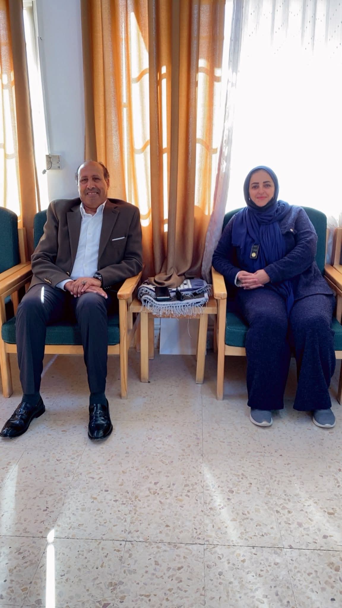 مدرسة القسطل المختلطة تستقبل الاعلامي خليل سند الجبور