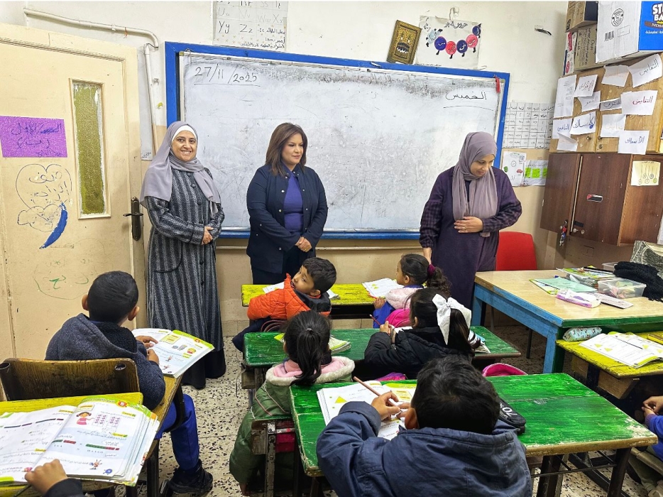 العجارمة تتفقد مدرسة أم عطية الأنصارية المختلطة الثانية