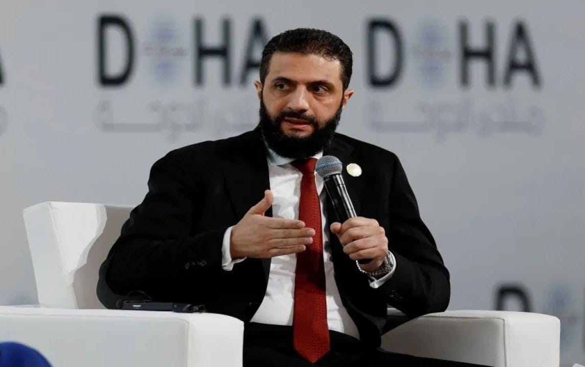 الشرع: سعي إسرائيل لإقامة منطقة عازلة في جنوب سورية يدخلنا في مكان خطر