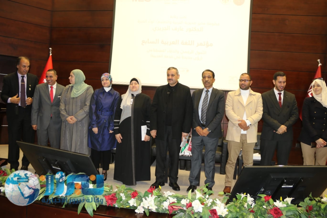 مندوبًا عن الشخاترة الجريري يرعى مؤتمر اللغة العربية السابع  في لواء الجيزة