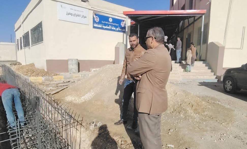 الجريري يتفقد عطاء الاضافات الصفية في مدرسة ام رمانة الأساسيّة المختلطة.