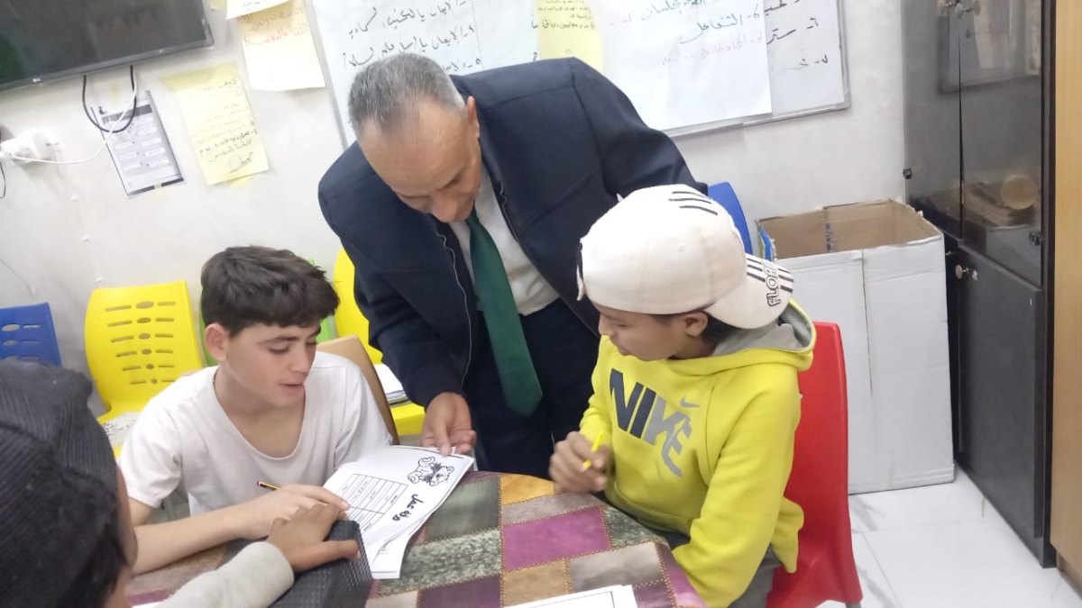 متابعة مراكز المتسربين والاستدراكي في ذيبان.