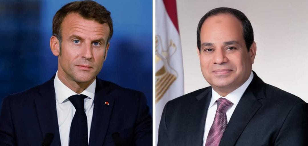 الرئيسان المصري والفرنسي يبحثان هاتفيا مستجدات الأوضاع في غزة والسودان