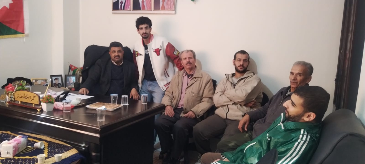 حزب البناء الوطني يستقبل جمعية الصم والبكم في عجلون