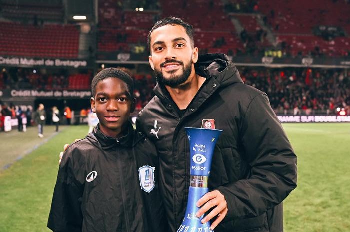 موسى التعمري أفضل لاعب في مباراة رين وبريست