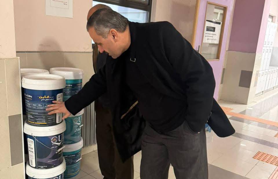 الجريري يتابع أعمال الصيانة لجاهزية قاعات الثانوية العامة لامتحان التكميلي 2025.