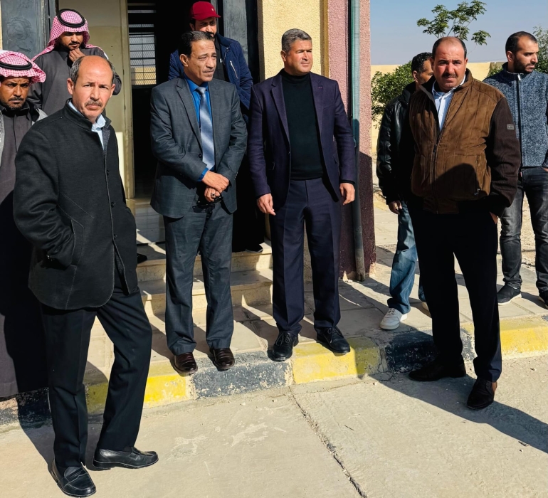 مدير تربية الموقر يتابع واقع مدرسة حوض محارب الثانوية المختلطة