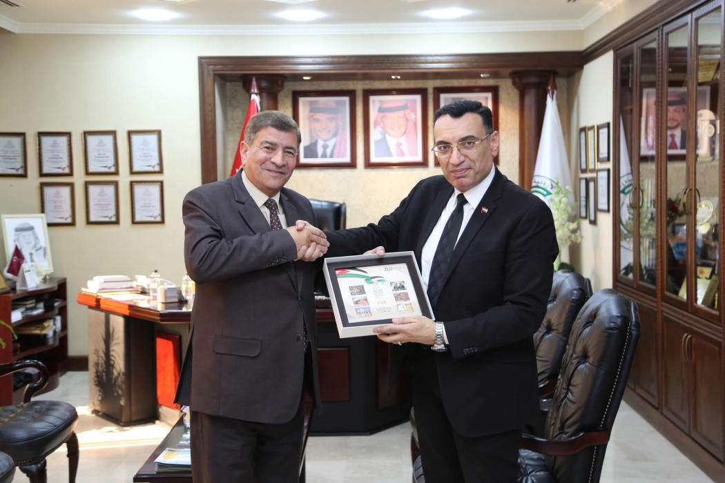 جامعة الزيتونة الأردنية تستقبل رئيس محكمة الاستئناف العالي في مصر لب