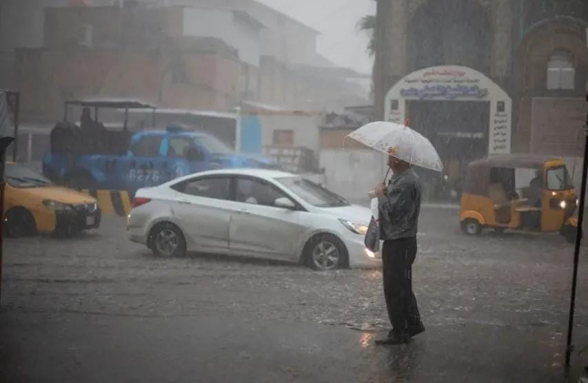 الأجواء في العراق: أمطار رعدية وغبار وضباب