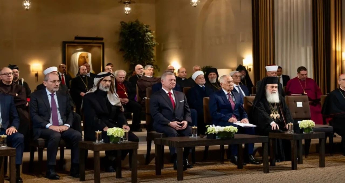 الملك يستقبل قيادات دينية مسيحية وإسلامية مقدسية وأردنية