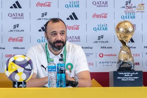 مدرب المنتخب المغربي: نهائي كأس العرب سيكون شرسًا أمام الأردن وهدفنا التتويج