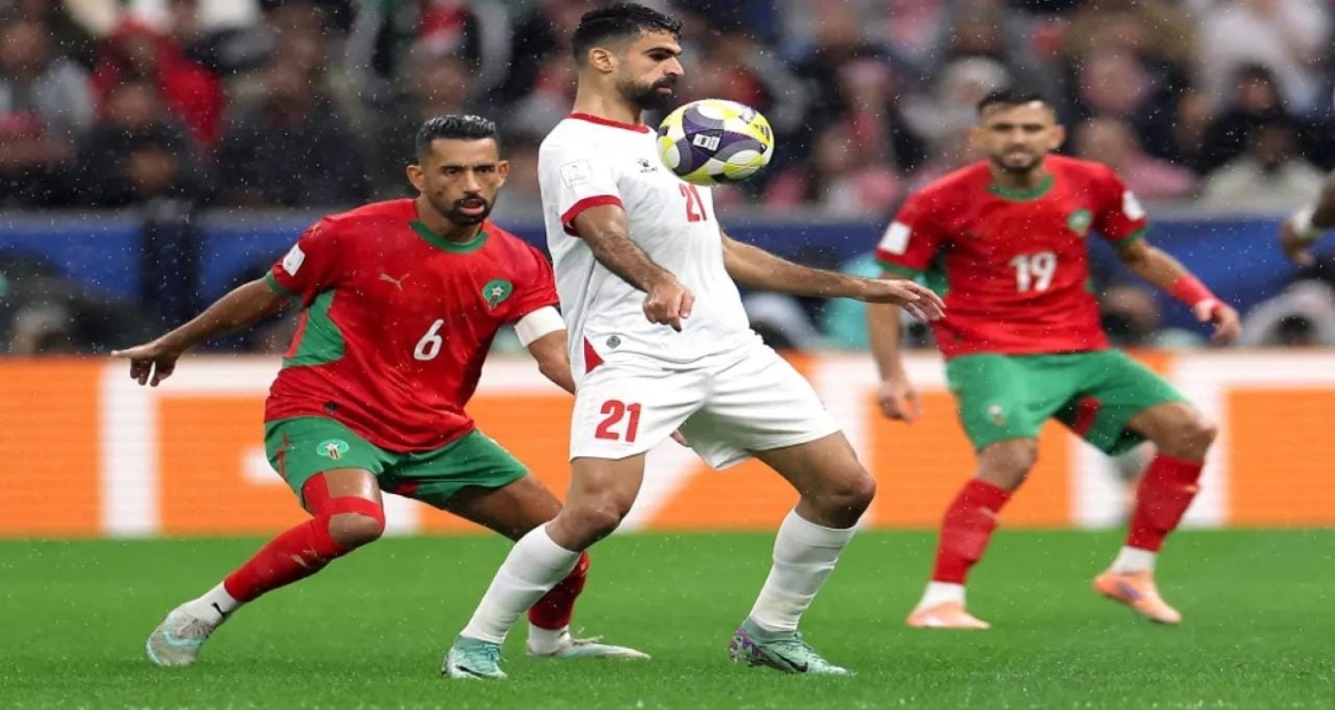 انتهاء الشوط الأول بتقدم المغرب على النشامى بهدف (تحديث مستمر)