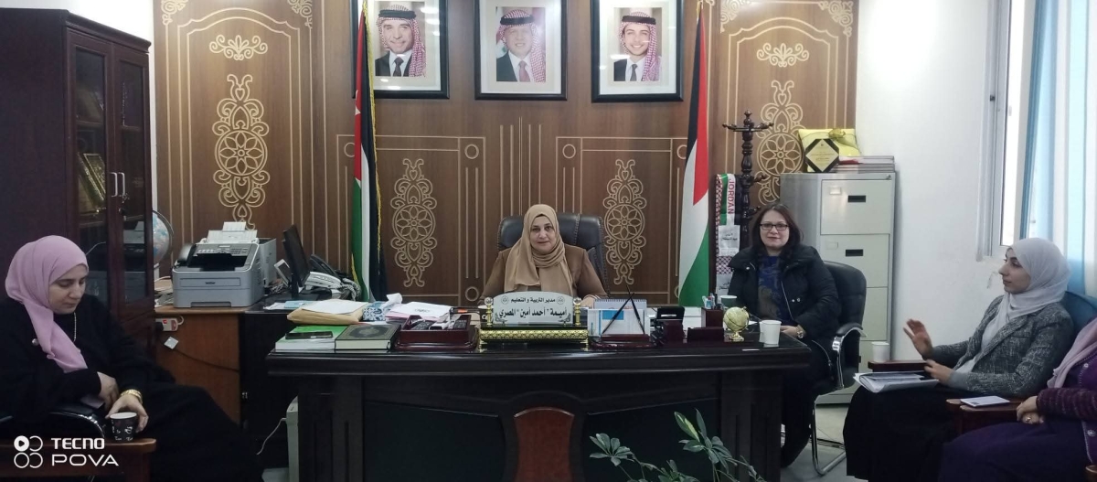 المصري تلتقي رؤساء الأقسام في مديرية تربية المزار الشمالي